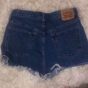 LEVIS high rise 501 denim shorts